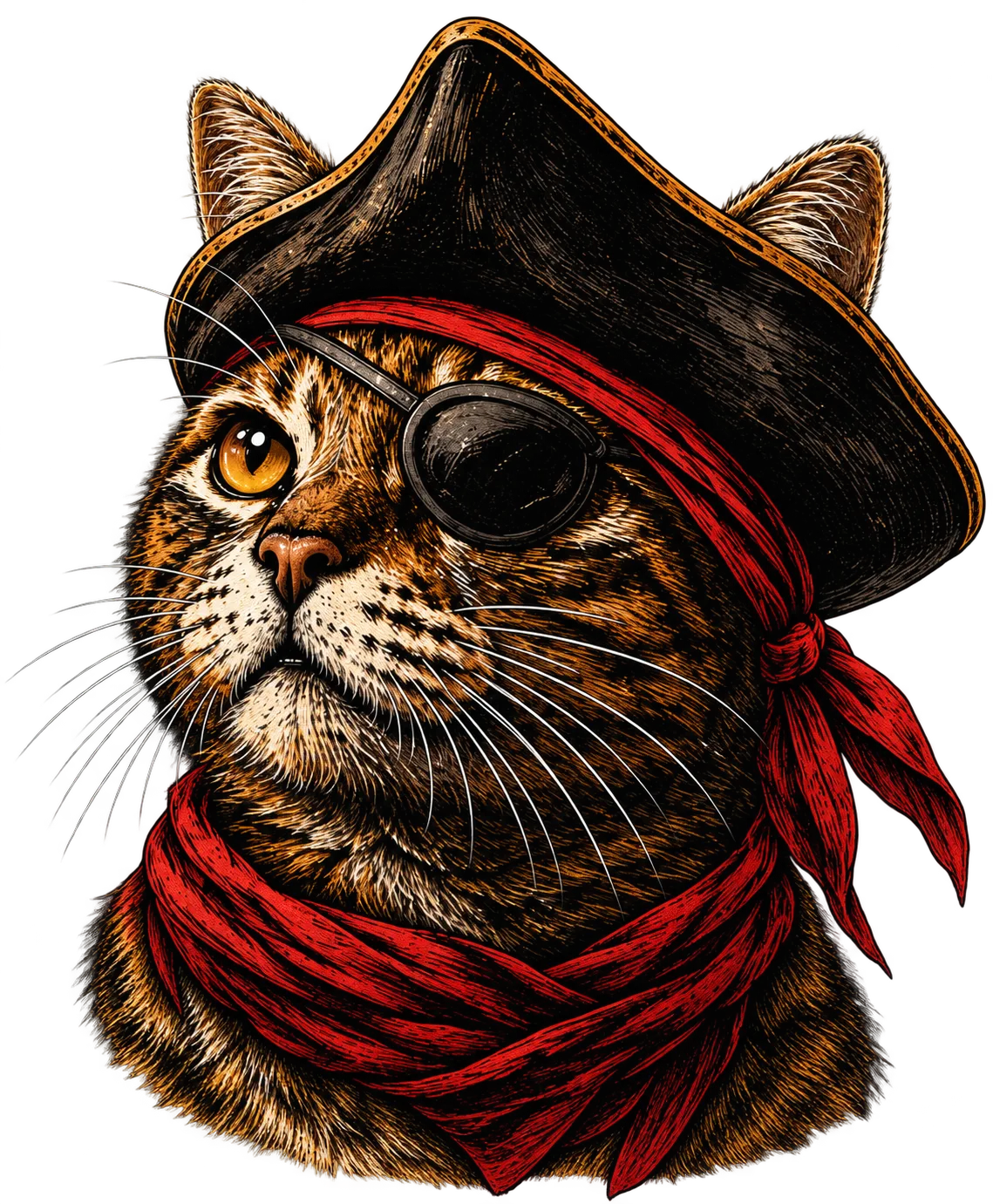 Pizza Pirates cat mascot