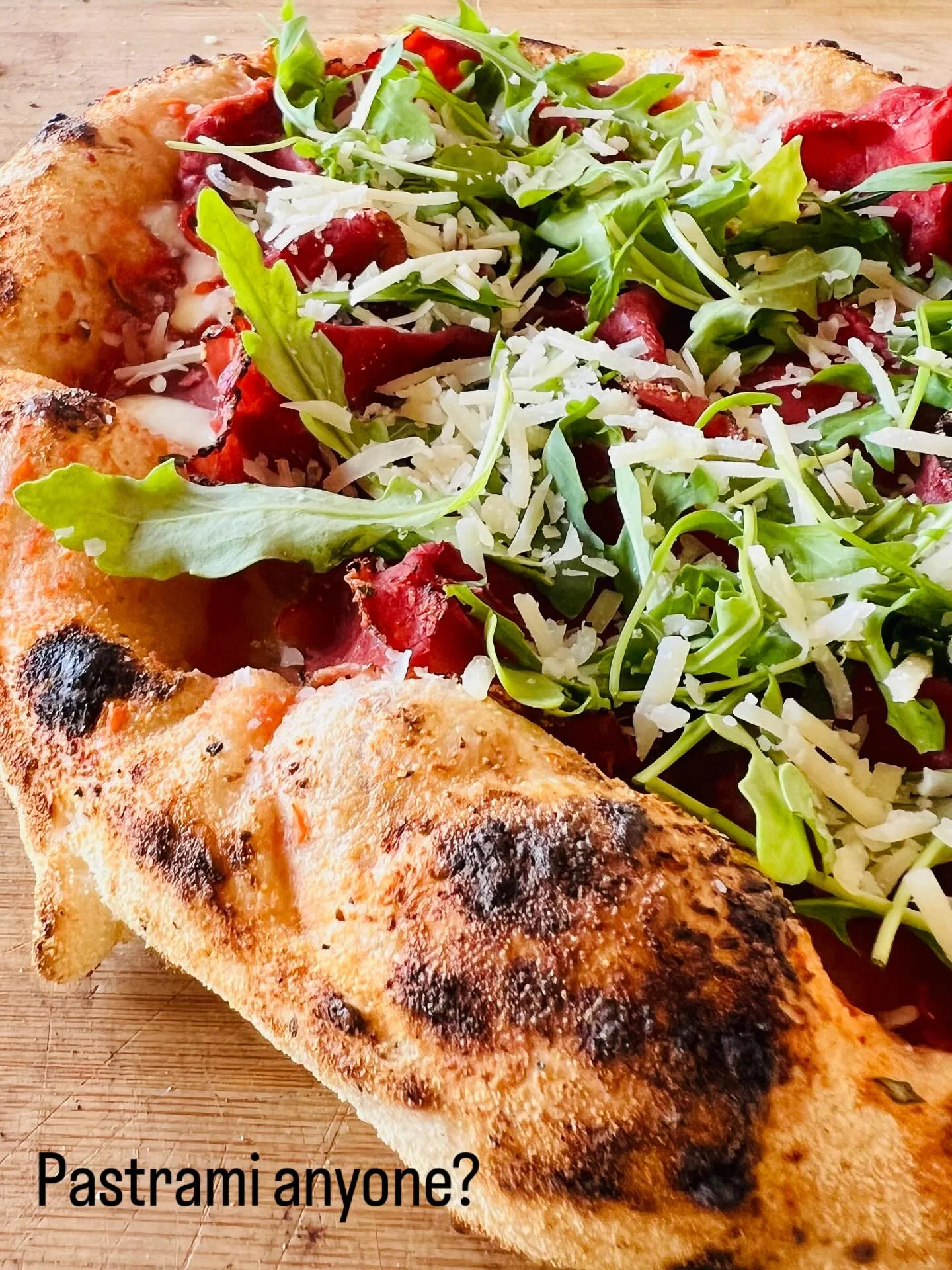 Pastrami pizza from our photo archive