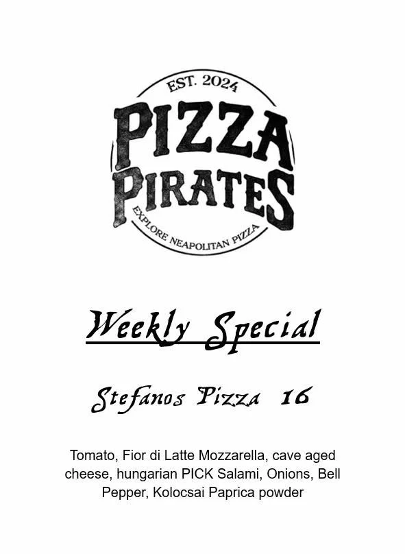 Archived weekly special card for Stefanos Pizza